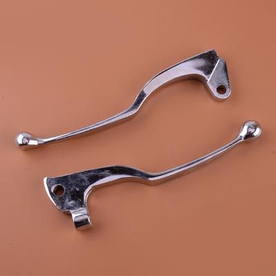 1 Pair Motorcycle Left Right Chrome Brake Clutch Lever Handle Fit for Yamaha V-Star 650 1100 XVS400 Dragstar 1999-2002