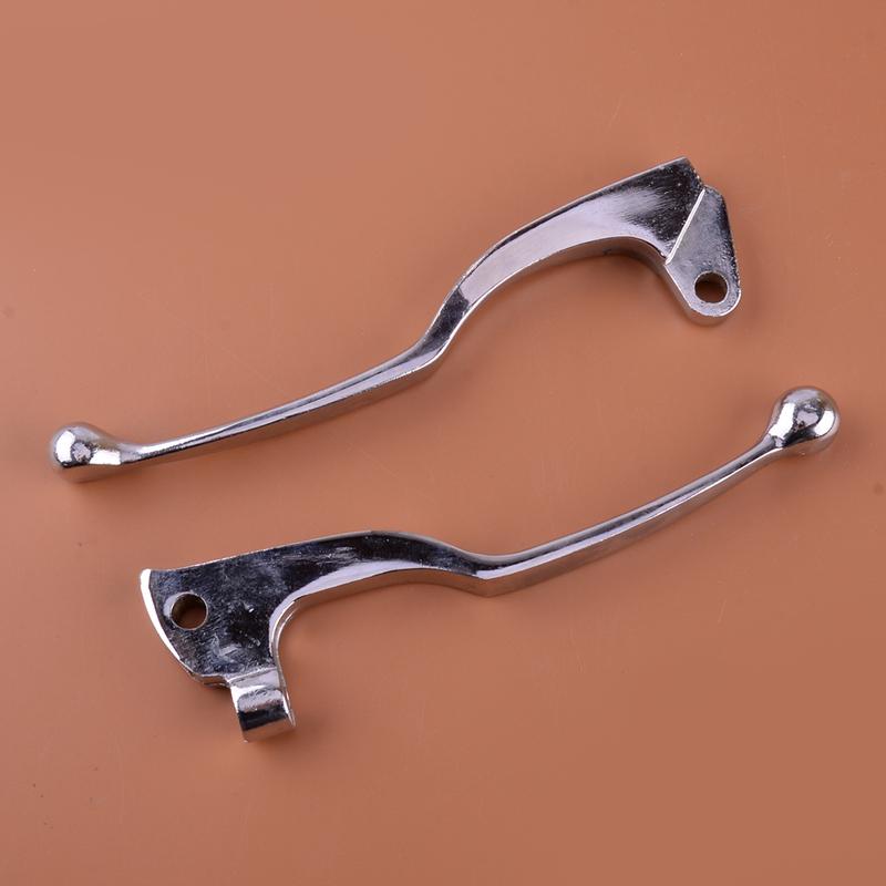 

1 Pair Motorcycle Left Right Chrome Brake Clutch Lever Handle Fit for Yamaha V-Star 650 1100 XVS400 Dragstar 1999-2002