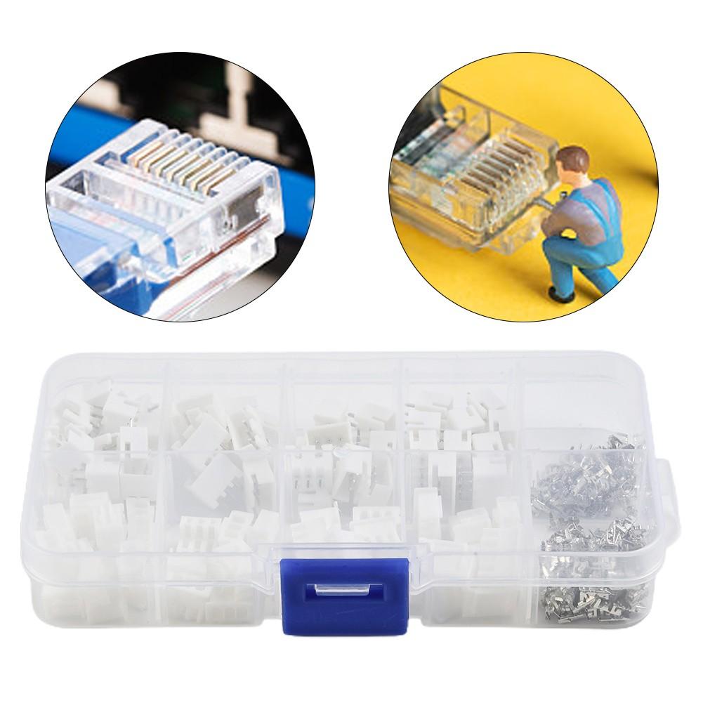 230 Pieces XH2.54 2.54mm Spacing Terminal Kit/Housing/Pin Connector for JST Connector
