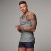 Muscleguys Einfache Laufwesten Sommer Schnelltrocknend Gestrickte Tanktops Fitnessstudio Fitness Ärmellos Streifen Enganliegende Hemden Herren Bodybuilding Kleidung