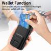C1-11 for iPhone 16 Pro Max Case Card Holder Carbon Fiber Texture Leather Coated TPU Phone Cover