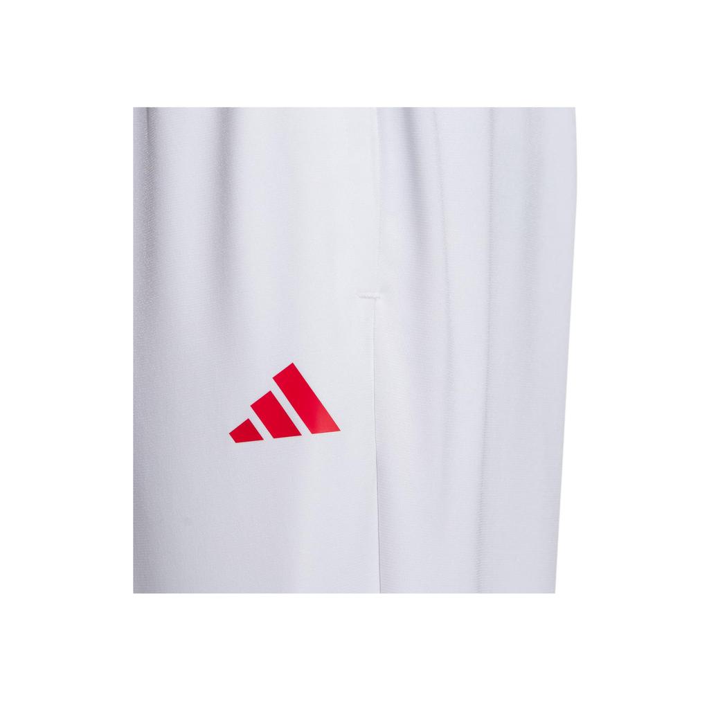 Adidas Knit Tennis Pants with Colorblock Waistband Men Bottoms White IV7577