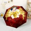 Snow White Royal Garden Automatic Umbrella Compact & Durable 8-Rib Design Compact Design Travel Essential Outdoor Accessory
