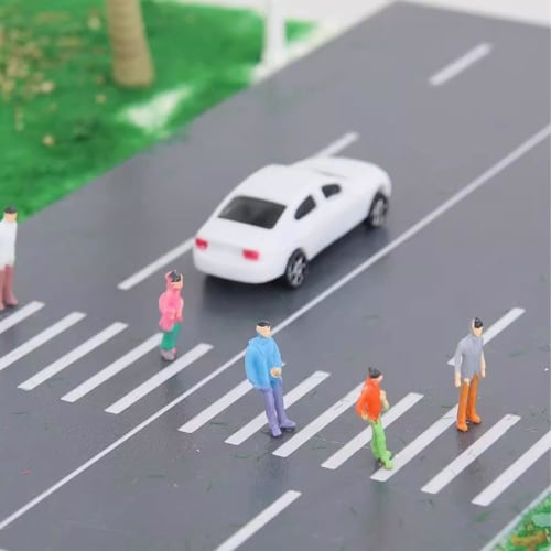 Scenery Collection Dolls, 1:150 Scale, Set of Approximately 100 Figures, Painted Human Figures, Decoration, Railway Models, Building Models, Dioramas,