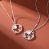 Rabbit Pendant Necklace Fresh and Sweet Zodiac Rabbit Moonstone Collarbone Chain Women's Light Luxury Gift Jewelry Accessories