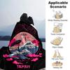 1pc Tokyo Japan Soft Flannel All Season Throw for Home, Office, Outdoor UseDurable Comfort Soft Warm Throw for Home