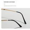 Unisex Trendy Large-Frame Color-Changing Glasses: Fashionable Blue Light Blocking Lenses That Enhance Complexion.