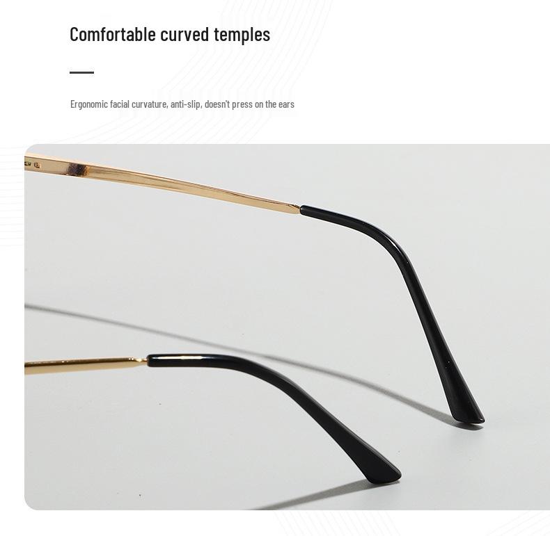 Unisex Trendy Large-Frame Color-Changing Glasses: Fashionable Blue Light Blocking Lenses That Enhance Complexion.
