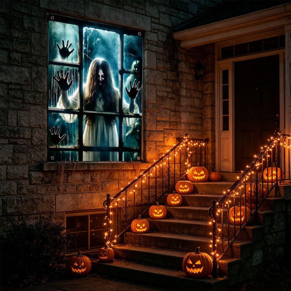 Large Size Halloween Curtain Hanging Design Horror Hanging Cloth Festival Supplies