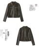 2025 Elegant Petite Women's Genuine Leather Jacket - Short Spring/Autumn Style