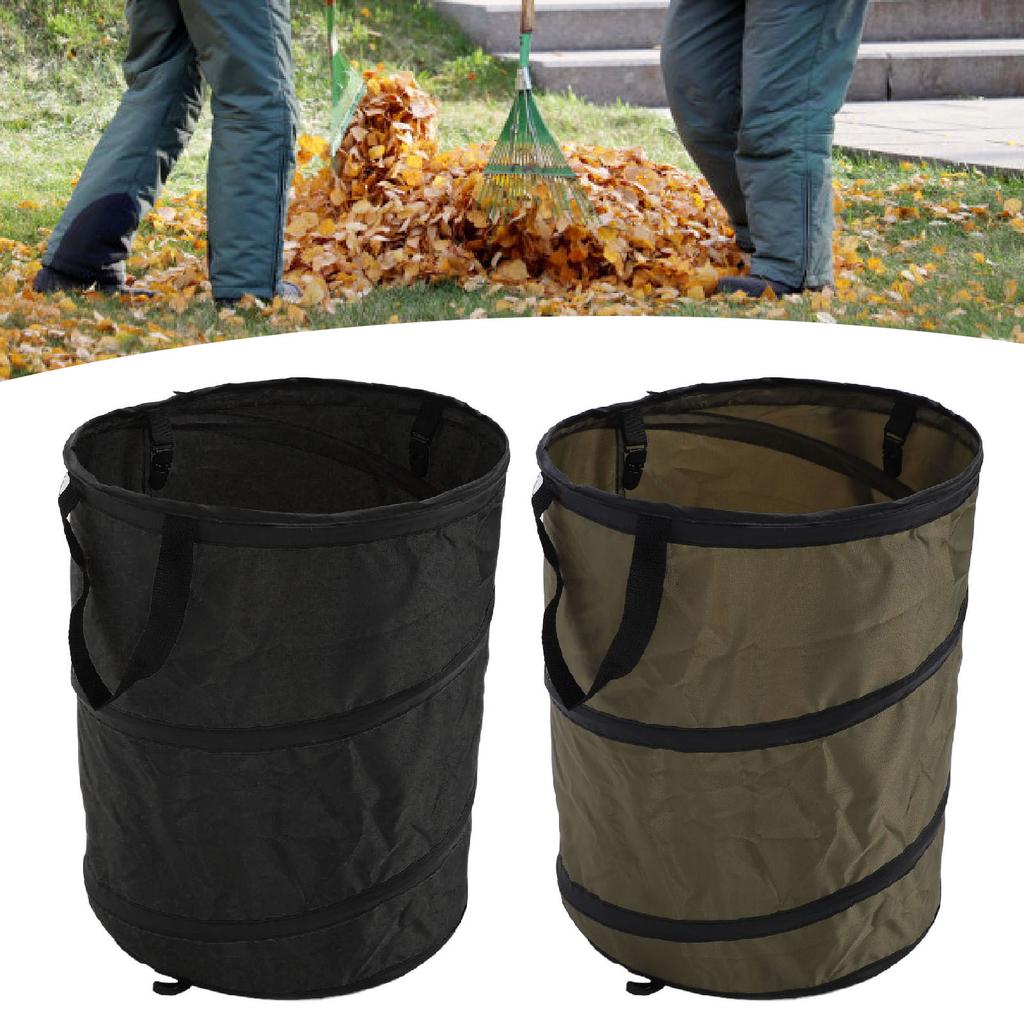37L Medium Size Camping Trash Can Folding Storage Bin Portable Trash Can for Picnic Camping Outdoor 