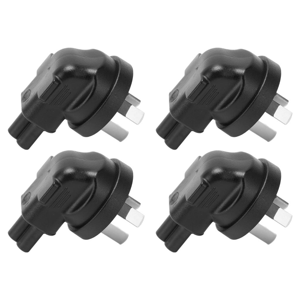4pcs  3 Pin Plug to IEC 320 C5 Power Adapter Universal Standard Computer Power Adapter