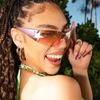 Frameless Pentagram Aviator Sunglasses: 2022 Y2K Spicy Girl Sunshades
