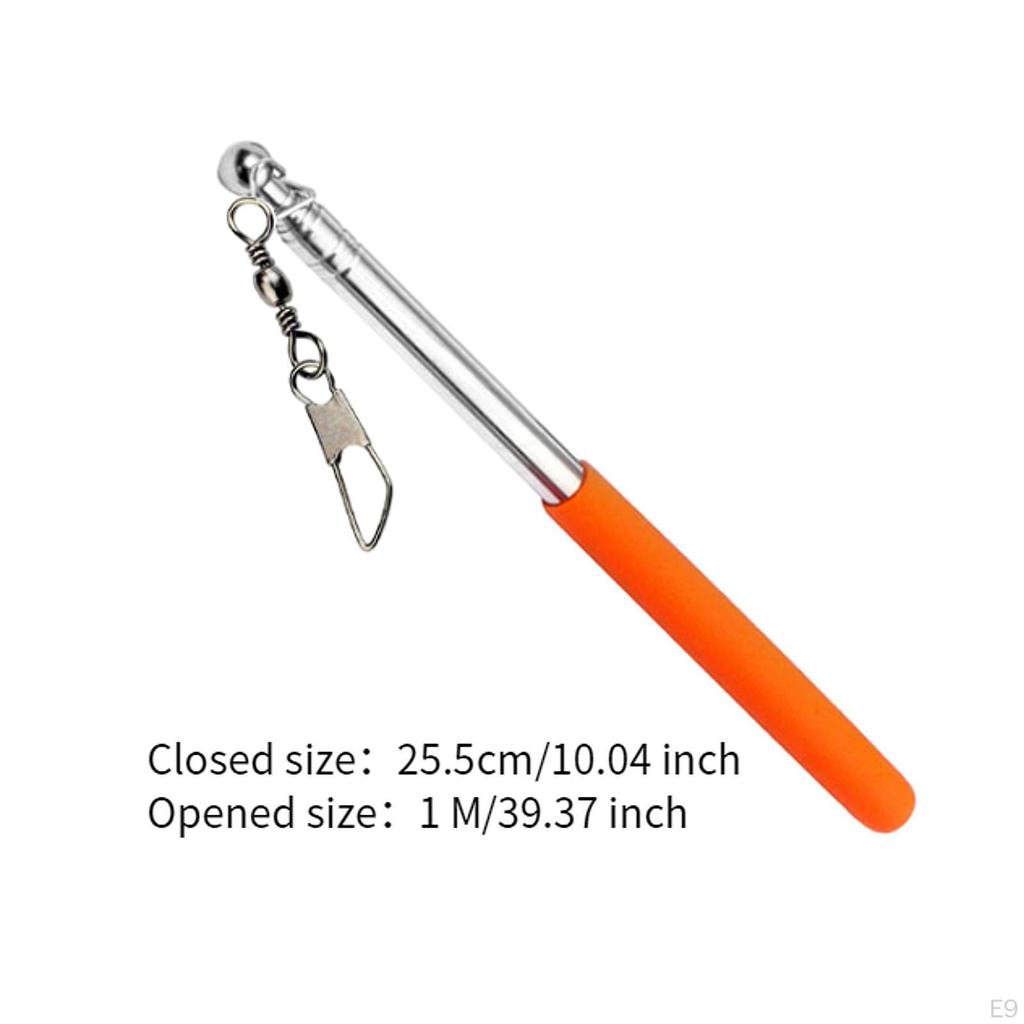 Maszt flagowy o regulowanej długości dla przewodników turystycznych, przenośny ręczny maszt flagowy ze stali nierdzewnej