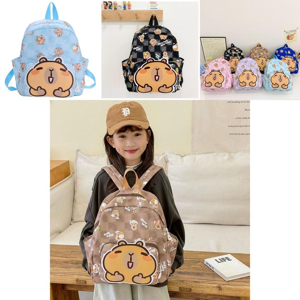 Cute Capybara Themed Preschool Backpack For Boys And Girls With Comfortable Straps