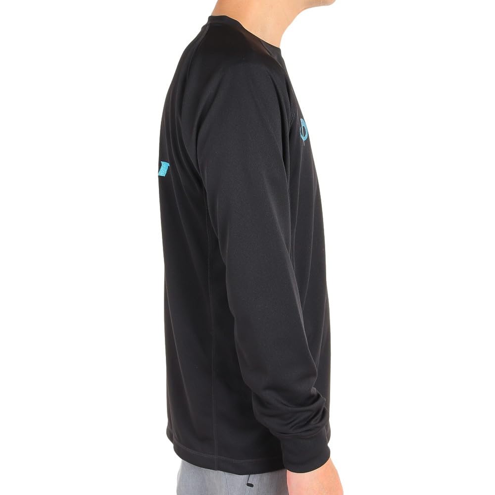 Volleyball Wear Long Sleeve 3121JG44400 Quick Drying X [Phiten] T-Shirt BK/SX (Black Sax/S/Men's, Ladies')