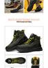 Men's Lightweight Non-Slip Steel Toe Safety Shoes - Anti-Smash, Anti-Puncture, All-Season High-Top Labor Protection Footwear