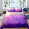 Lavender King Queen Duvet Cover Purple Flower Butterfly Bedding Set Abstract Marble Floral Comforter Cover Polyester Quilt Cover