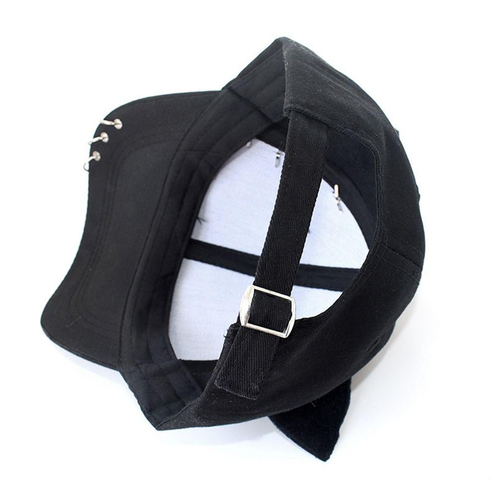 Metal Rings Baseball Caps Cotton Dad Hat Creative Hip Hop Cap Four Seasons