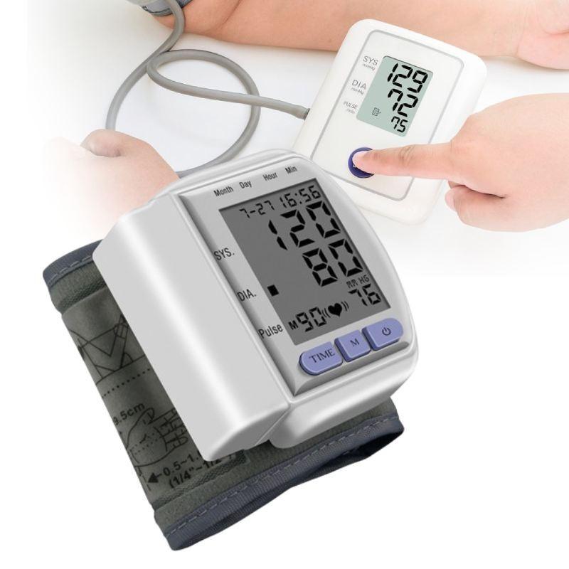Pressure Blood Electronic Monitor Wrist Home Pressure Heart Rate Measurement