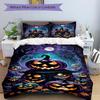 3pcs Spooky Night Scene Duvet Cover Set - Includes 1 Duvet Cover and 2 Pillowcases, No Quilt Core, All-Season Home Decor yy251111087