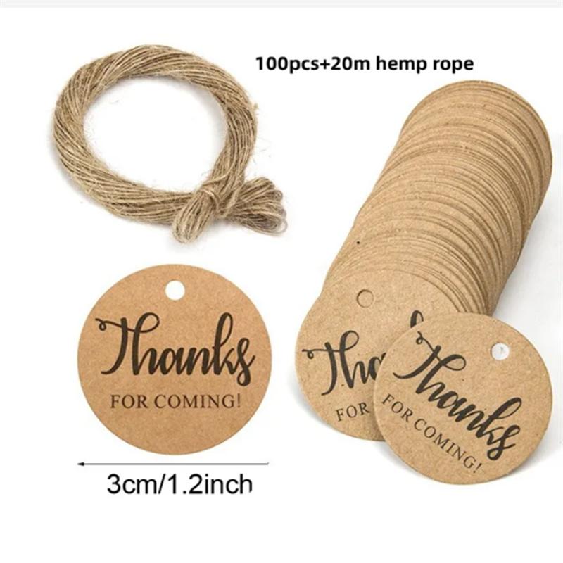 100pcs+20m hemp rope. Thank you for celebrating with us. Handmade tags, gift decorations, blank price tags