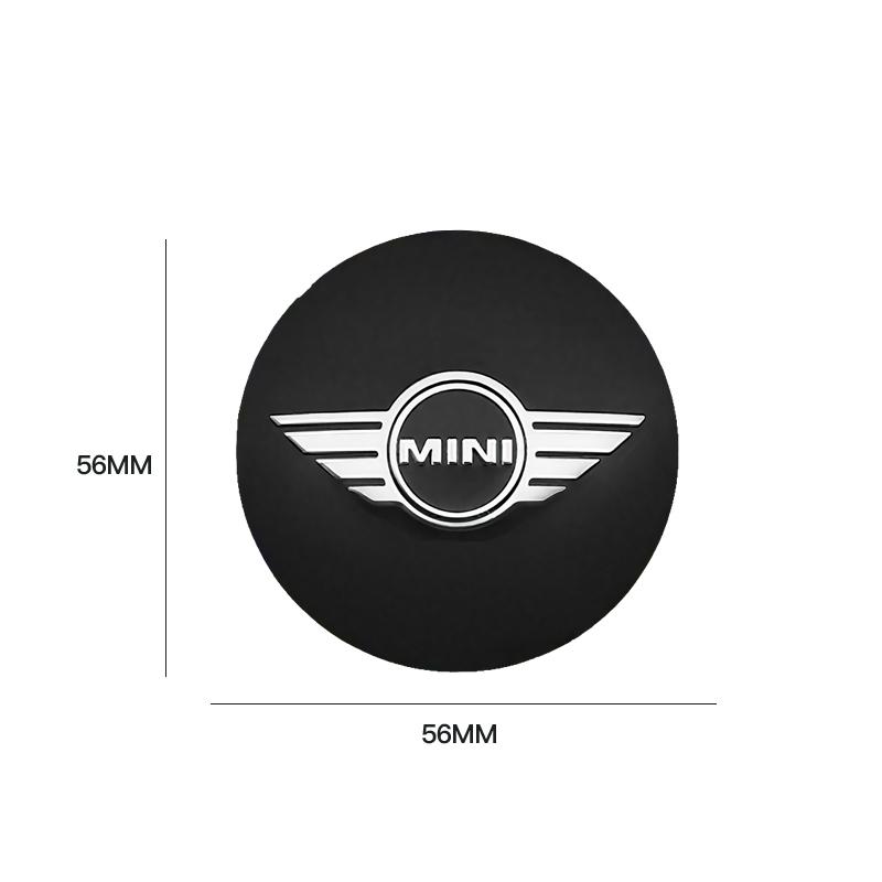 4Pcs 3D Car Wheel Hub Center Metal Decals Sticker For MINI WORKS One Cooper JCW R60 R59 R58 R57 R56 R55 R53 R52 F55 F56 F54 F57