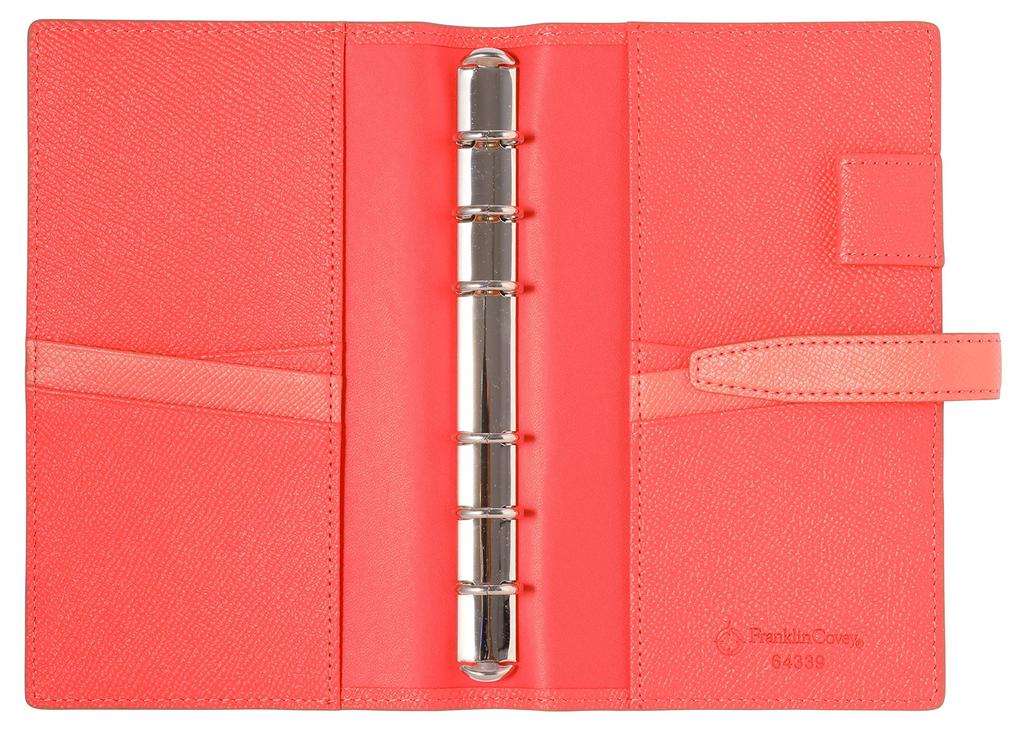 Franklin Planner Color Noblesse III Binder 64339, 15mm Pocket, Pink