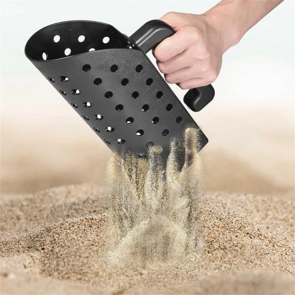 Detecting Scoop With Handle, Beach Sand Shovel Spade Sieve , 2pcs Sand Scoop Set With Shovel, Treasure Hand Tool For Underwater Treasure Hun-ting(