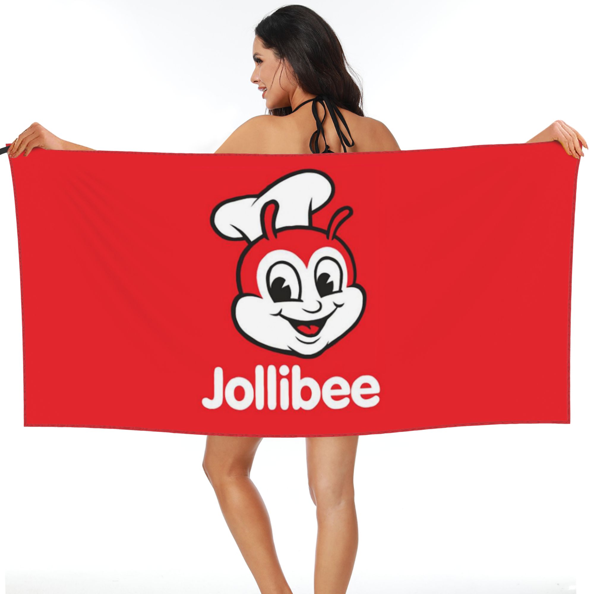 

Jollibee Beach Towel Soft Microfiber Quick Dry Absorbent Quick Towels For Bath W40*H60(CM)