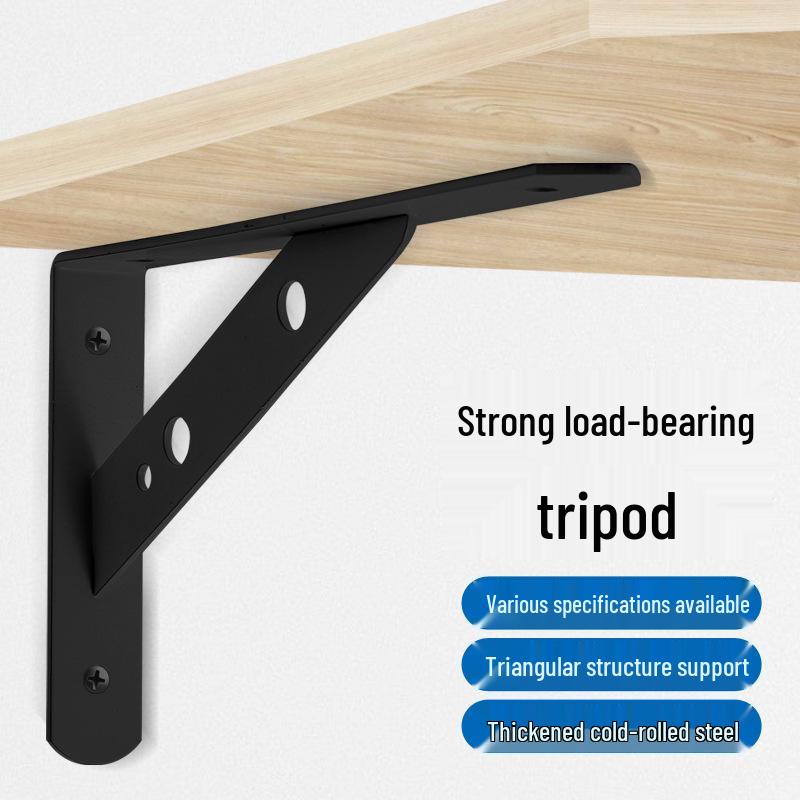 Wall-Mounted Storage Rack with Load-Bearing Support Triangle Bracket