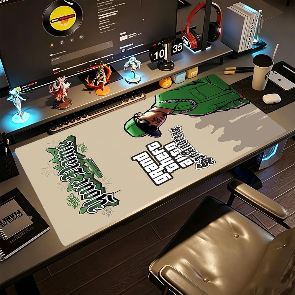 Gta Benutzerdefinierter Name Mauspads Schreibtisch-Mauspad Ultra-Lange Schreibtischmatte Rutschfeste Gummiunterseite Büro- und Gaming-Schreibtischdekoration