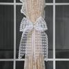 Curtain Tieback Beautiful Bow Lace Holder Hook Buckle Fashion Decorative Pretty Clip Polyester S8K5