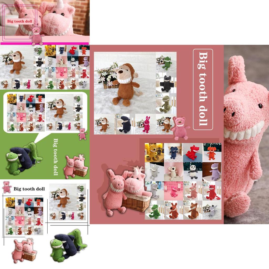 Adorable 2021 New Smile Big Teeth Doll Creative Plush Toys For Childrens Joy