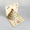 Folding 3D Birthday Card with Envelope Handmade Pop-Up Greeting Card Surprise Postcard Happy Birthday Card Baby Shower