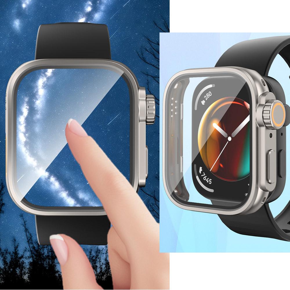 Bytt til Ultra Full Beskyttelsesdeksel for Huawei Watch Fit 3 4 Fit4 Pro Skjermbeskytterdeksel Herdet Glass Oppgrader til Ultra 2