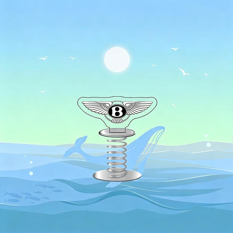 

Роскошный Логотип Автомобиля Bentley Окружающая Внутренняя Отделка Акриловые Двусторонние Пружинные Качающиеся Игрушки Индивидуальный Подарок Автоаксессуар