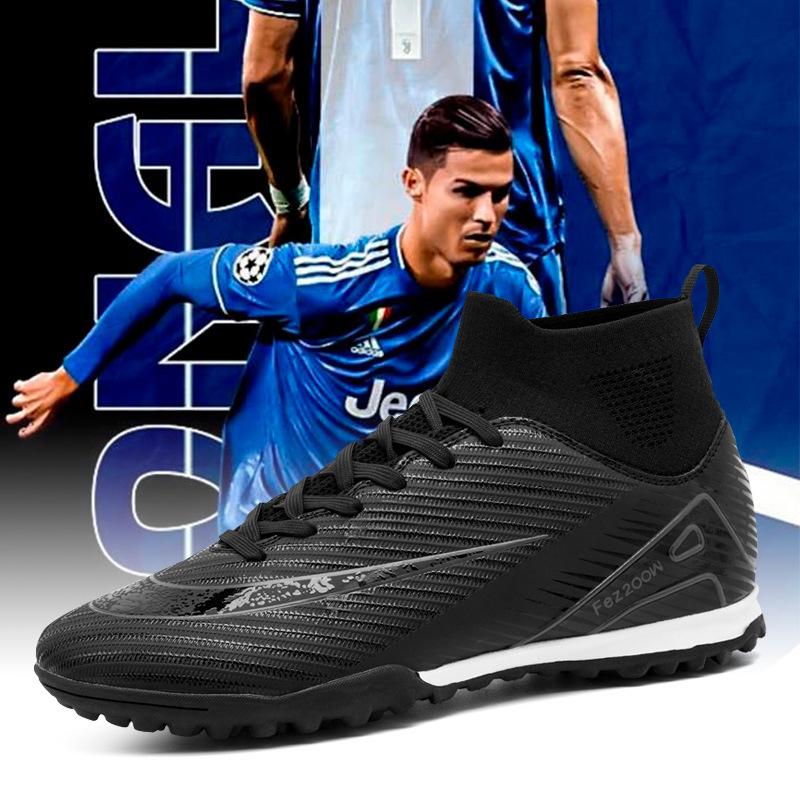 High-Top Football Shoes Tf Broken Nails Artificial Turf Ag Nails Boys And Girls Teenagers Students Sports Training Shoes