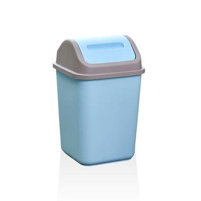 Coș de gunoi din plastic cu capac batant, coș de gunoi pentru biroul de acasă, coș de gunoi cu capac