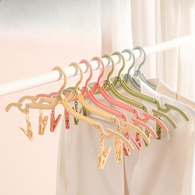 The Travel Folding Clothes Hanger Is A Multi-purpose and Compact Drying Rack That Comes with A Sock Clip