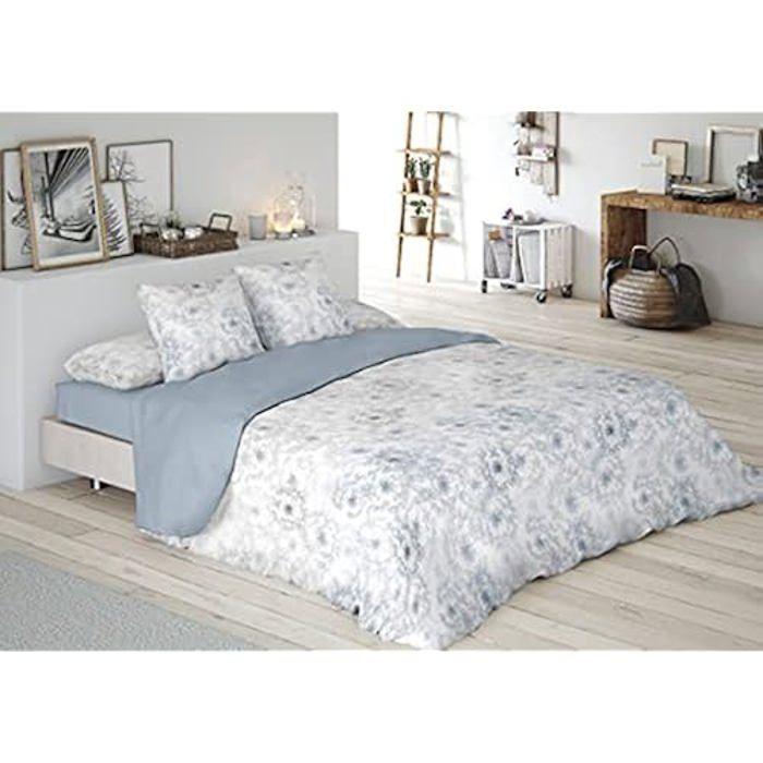 El Mundo Pierre Cardin Housse De Couette Pour Lit De 135 Cm 100 % Coton Bleu