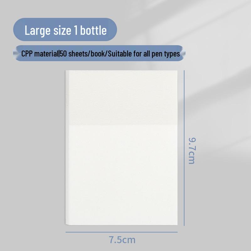 Transparent Sticky Notes: Writable, Adhesive, and Tearable Notepads Perfect for Students To Jot Down Notes and Highlight Key Points.