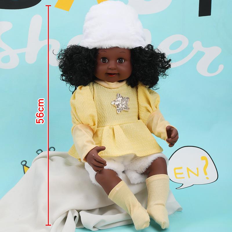 56cm Reborn Simulation Barbie Baby Doll Gift Set - Soft Gel Toy for Girls