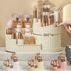 Makeup Organizer Countertop with Drawer 360 Rotating Brush Holder Storage Large Capacity Skincare Cosmetic Display Cases