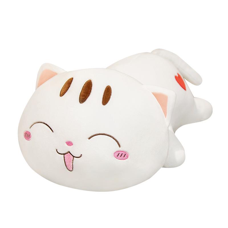 Cute Soft Cat Throw Pillow Plush Toy Doll Kitten Doll Girl Sleeping Soothing Doll
