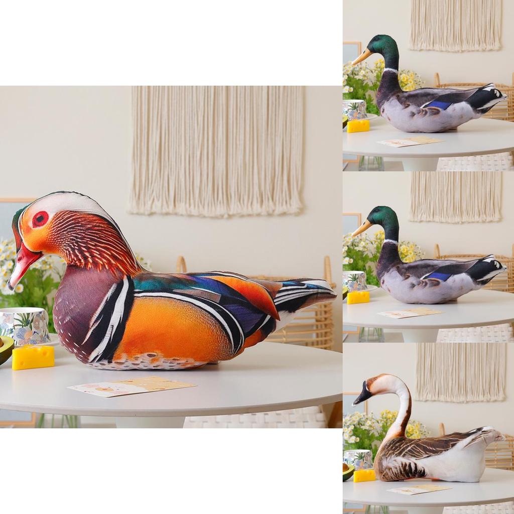 Soft Plush Animal Pillow With Realistic Design Featuring Colorful Rooster Hen And Bird Toys