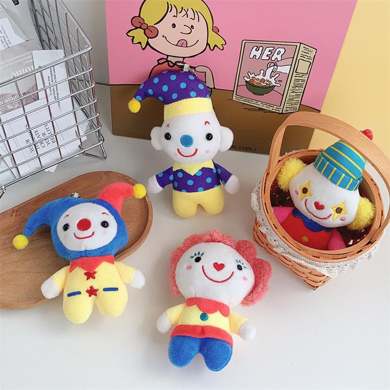 Cartoon Clown Three-dimensional Joke Plush Doll Circus Pendant Halloween Doll Ornament Gift Gift