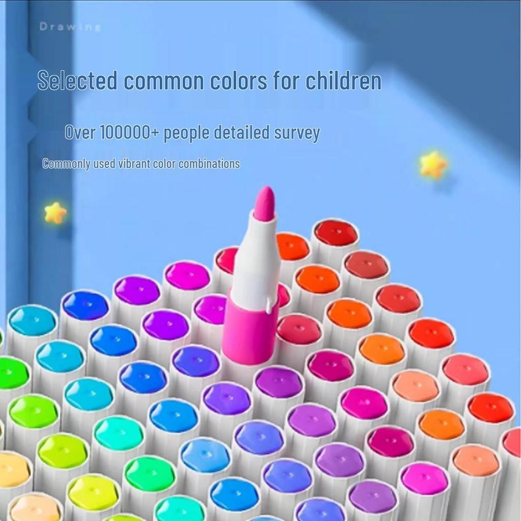 Acrylic Markers & Washable Colored Pencils Set - Non-Bleeding, Layerable Colors, Ideal for Kids and Students, Kindergarten Use