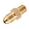 Brass Oil Gas Fitting Coupler Straight AN4 Male To 18in Male NPT Adaptor Connector