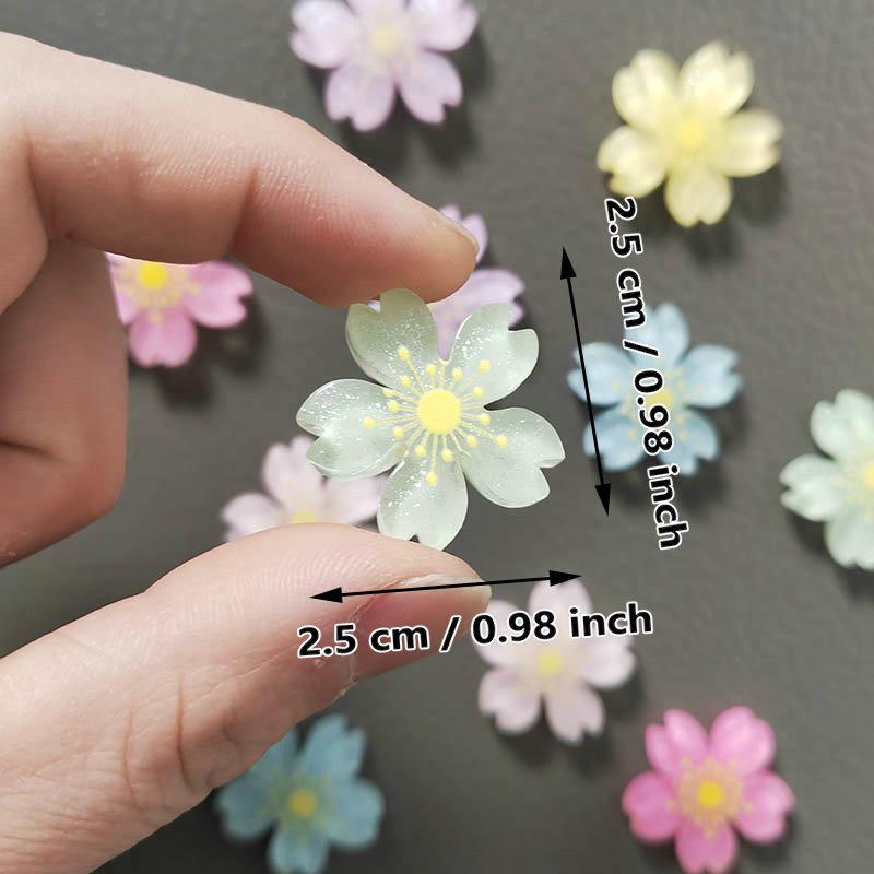 6pcs Cute Sakura Flower Refrigerator Magnets Message Note Po Gifts Home Magnetic Sticker Magnet Fridge Decor
